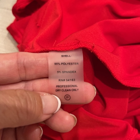 calvin Klein Red Asymmetrical Dress - Picture 5 of 6